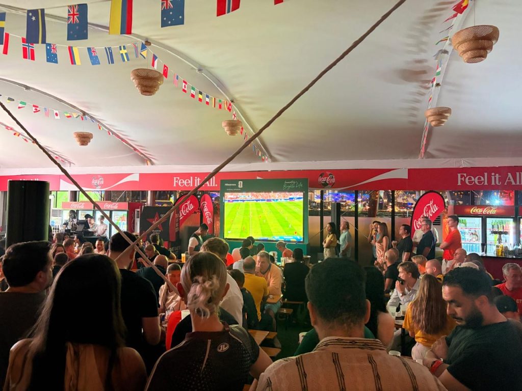 3DB LED screens at the World Cup fan zone at Bla Bla